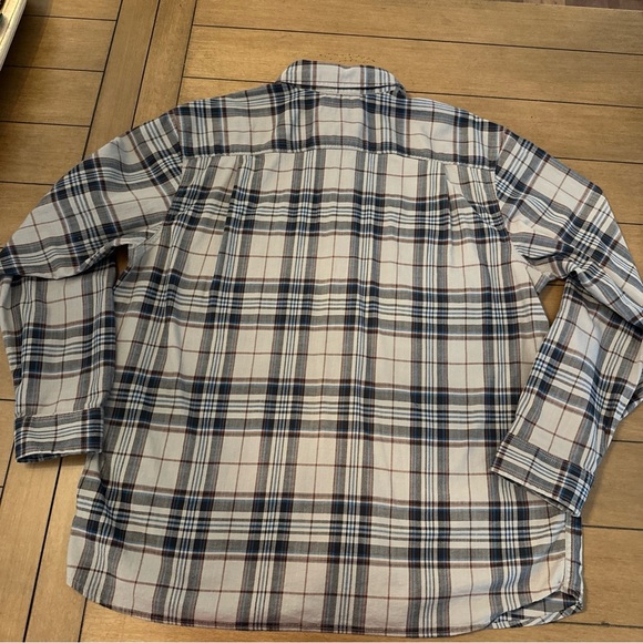 Carhartt Rugged Flex Flannel Shirt Men’s XL Relaxed Fit Blue Gray Plaid - Picture 11 of 14